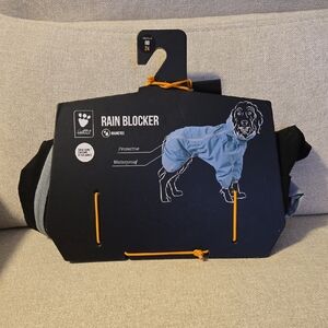 Rain Blocker Waterproof Dog Suit - Blue and Black